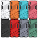 For Samsung Galaxy A02 (EU Version) Punk Armor 2 in 1 PC + TPU Shockproof Case with Invisible Holder(Black)