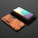 For Samsung Galaxy A02 (EU Version) Punk Armor 2 in 1 PC + TPU Shockproof Case with Invisible Holder(Orange)