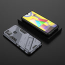 For Samsung Galaxy M31 Punk Armor 2 in 1 PC + TPU Shockproof Case with Invisible Holder(Grey)