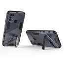 For Samsung Galaxy M31 Punk Armor 2 in 1 PC + TPU Shockproof Case with Invisible Holder(Grey)