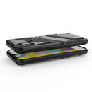 For Samsung Galaxy M31 Punk Armor 2 in 1 PC + TPU Shockproof Case with Invisible Holder(Grey)