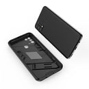 For Samsung Galaxy M31 Punk Armor 2 in 1 PC + TPU Shockproof Case with Invisible Holder(Grey)