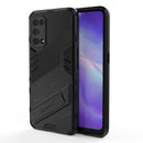 For OPPO Reno5 5G Punk Armor 2 in 1 PC + TPU Shockproof Case with Invisible Holder(Black)