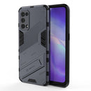 For OPPO Reno5 5G Punk Armor 2 in 1 PC + TPU Shockproof Case with Invisible Holder(Grey)