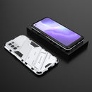 For OPPO Reno5 5G Punk Armor 2 in 1 PC + TPU Shockproof Case with Invisible Holder(White)