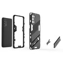 For OPPO Reno5 5G Punk Armor 2 in 1 PC + TPU Shockproof Case with Invisible Holder(Blue)