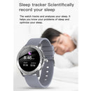 MX12 1.3 inch IPS Color Screen IP68 Waterproof Smart Watch, Support Bluetooth Call / Sleep Monitoring / Heart Rate Monitoring, Style:Steel Strap(Black)