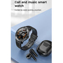 MX12 1.3 inch IPS Color Screen IP68 Waterproof Smart Watch, Support Bluetooth Call / Sleep Monitoring / Heart Rate Monitoring, Style:Steel Strap(Black)
