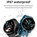 ZL02 1.28 inch Touch Screen IP67 Waterproof Smart Watch, Support Blood Pressure Monitoring / Sleep Monitoring / Heart Rate Monitoring(Black)