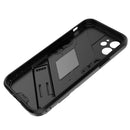 Punk Armor 2 in 1 PC + TPU Shockproof Case with Invisible Holder For iPhone 12(Black)