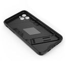Punk Armor 2 in 1 PC + TPU Shockproof Case with Invisible Holder For iPhone 11 Pro Max(Black)