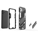 Punk Armor 2 in 1 PC + TPU Shockproof Case with Invisible Holder For iPhone 11 Pro Max(Black)