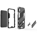 Punk Armor 2 in 1 PC + TPU Shockproof Case with Invisible Holder For iPhone X / XS(Green)