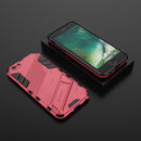 Punk Armor 2 in 1 PC + TPU Shockproof Case with Invisible Holder For iPhone 6 & 6s(Light Red)