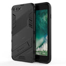 Punk Armor 2 in 1 PC + TPU Shockproof Case with Invisible Holder For iPhone 7 Plus & 8 Plus(Black)