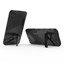 Punk Armor 2 in 1 PC + TPU Shockproof Case with Invisible Holder For iPhone 7 Plus & 8 Plus(Black)