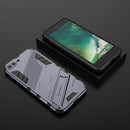 Punk Armor 2 in 1 PC + TPU Shockproof Case with Invisible Holder For iPhone 7 Plus & 8 Plus(Grey)