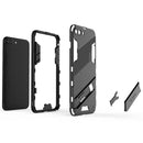 Punk Armor 2 in 1 PC + TPU Shockproof Case with Invisible Holder For iPhone 7 Plus & 8 Plus(Grey)