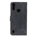 For Motorola Moto E7 Power / E7i Power / Lenovo K13 KHAZNEH Retro Texture PU + TPU Horizontal Flip Leather Case with Holder & Card Slots & Wallet(Black)