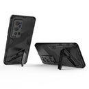 Punk Armor 2 in 1 PC + TPU Shockproof Case with Invisible Holder For vivo X60 Pro Plus 5G(Black)