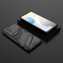 Punk Armor 2 in 1 PC + TPU Shockproof Case with Invisible Holder For vivo X60 Pro Plus 5G(Black)