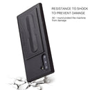 For Galaxy Note10 Fierre Shann Full Coverage Protective Leather Case with Holder & Card Slot(Black)