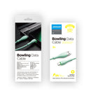 JOYROOM S-1030M8 M8 Bowling Series 3A USB to USB-C / Type-C TPE Charging Transmission Data Cable, Cable Length:1m(Green)