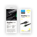 JOYROOM S-1030M8 M8 Bowling Series 3A USB to USB-C / Type-C TPE Charging Transmission Data Cable, Cable Length:1m(Black)