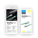 JOYROOM S-1030M8 M8 Bowling Series 2.4A USB to Micro USB TPE Charging Transmission Data Cable, Cable Length:1m(Green)