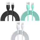 JOYROOM S-1030M8 M8 Bowling Series 2.4A USB to Micro USB TPE Charging Transmission Data Cable, Cable Length:1m(White)