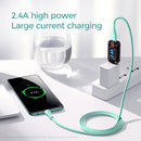 JOYROOM S-1030M8 M8 Bowling Series 2.4A USB to Micro USB TPE Charging Transmission Data Cable, Cable Length:1m(White)