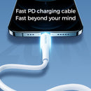 JOYROOM S-1224M3 20W 2.4A USB-C / Type-C to 8 Pin PD Fast Charging Data Cable, Cable Length: 1.2m(White)