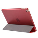 For iPad 10.2 2021 / 2020 / 2019 Silk Texture Horizontal Flip Magnetic PU Leather Case, with Three-folding Holder & Sleep / Wake-up Function(Red)