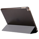 For iPad 10.2 2021 / 2020 / 2019 Silk Texture Horizontal Flip Magnetic PU Leather Case, with Three-folding Holder & Sleep / Wake-up Function(Black)