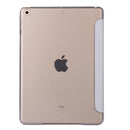 For iPad 10.2 2021 / 2020 / 2019 Silk Texture Horizontal Flip Magnetic PU Leather Case, with Three-folding Holder & Sleep / Wake-up Function(Silver)