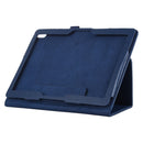 For Lenovo Smart Tab M10 / P10 10.1 inch Litchi Texture Solid Color Horizontal Flip Leather Case with Holder & Pen Slot(Dark Blue)