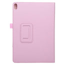 For Lenovo Smart Tab M10 / P10 10.1 inch Litchi Texture Solid Color Horizontal Flip Leather Case with Holder & Pen Slot(Pink)