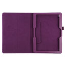 For Lenovo Smart Tab M10 / P10 10.1 inch Litchi Texture Solid Color Horizontal Flip Leather Case with Holder & Pen Slot(Purple)