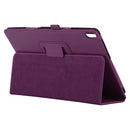 For Lenovo Smart Tab M10 / P10 10.1 inch Litchi Texture Solid Color Horizontal Flip Leather Case with Holder & Pen Slot(Purple)