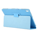For Lenovo Smart Tab M10 / P10 10.1 inch Litchi Texture Solid Color Horizontal Flip Leather Case with Holder & Pen Slot(Sky Blue)