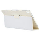 For Lenovo Smart Tab M10 / P10 10.1 inch Litchi Texture Solid Color Horizontal Flip Leather Case with Holder & Pen Slot(White)