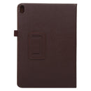 For Lenovo Smart Tab M10 / P10 10.1 inch Litchi Texture Solid Color Horizontal Flip Leather Case with Holder & Pen Slot(Brown)