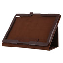 For Lenovo Smart Tab M10 / P10 10.1 inch Litchi Texture Solid Color Horizontal Flip Leather Case with Holder & Pen Slot(Brown)