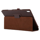 For Lenovo Smart Tab M10 / P10 10.1 inch Litchi Texture Solid Color Horizontal Flip Leather Case with Holder & Pen Slot(Brown)