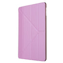 For iPad 10.2 2021 / 2020 / 2019 Silk Texture Horizontal Deformation Flip Leather Case with Holder(Pink)