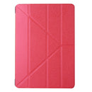 For iPad 10.2 2021 / 2020 / 2019 Silk Texture Horizontal Deformation Flip Leather Case with Holder(Red)