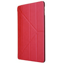 For iPad 10.2 2021 / 2020 / 2019 Silk Texture Horizontal Deformation Flip Leather Case with Holder(Red)
