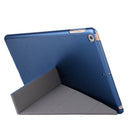 For iPad 10.2 2021 / 2020 / 2019 Silk Texture Horizontal Deformation Flip Leather Case with Holder(Blue)