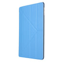For iPad 10.2 2021 / 2020 / 2019 Silk Texture Horizontal Deformation Flip Leather Case with Holder(Light Blue)