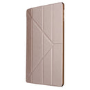 For iPad 10.2 2021 / 2020 / 2019 Silk Texture Horizontal Deformation Flip Leather Case with Holder(Gold)